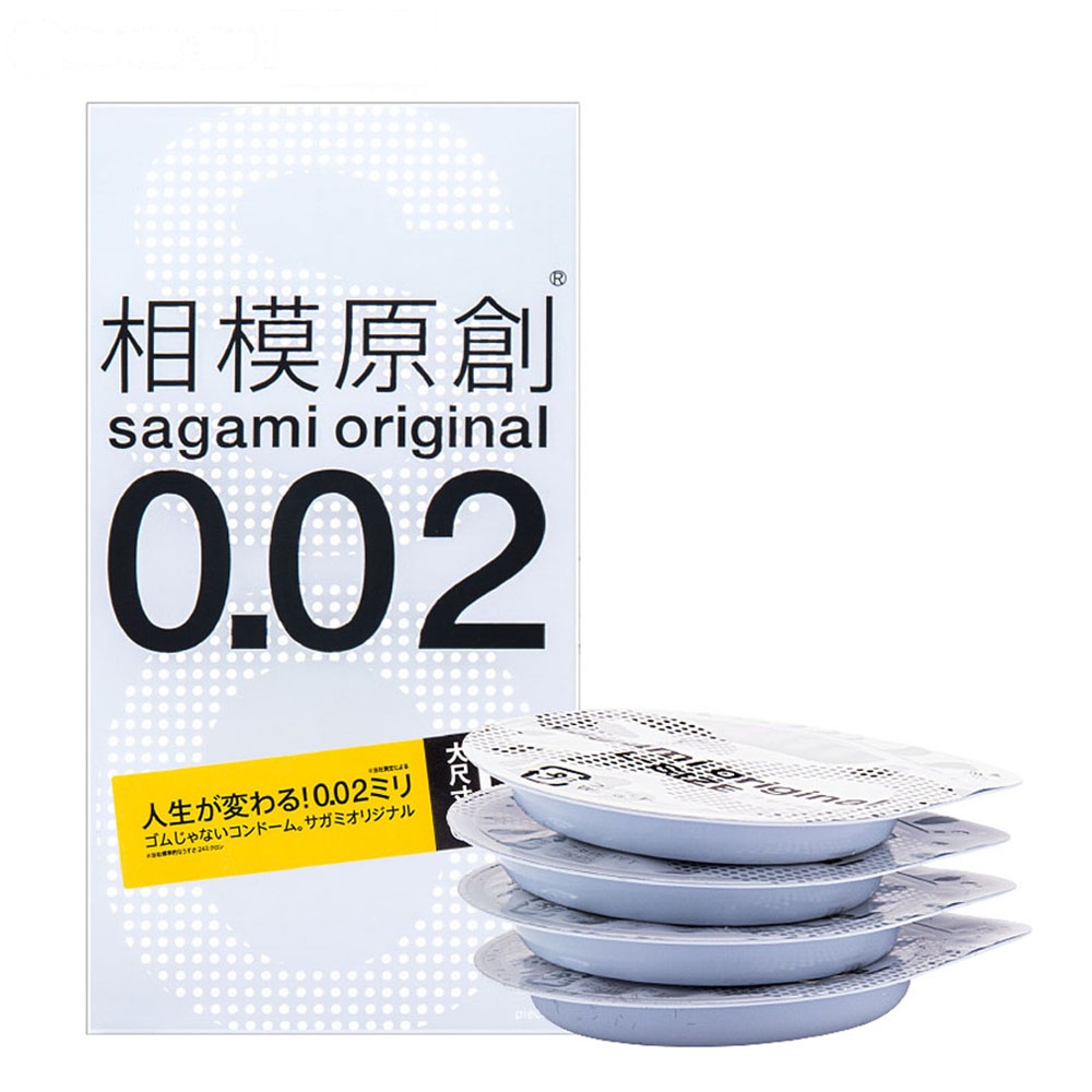 [苏宁超市]日本相模 sagami original 0.02避孕套(大码)4片/盒 日本进口 成人用品 情趣用品