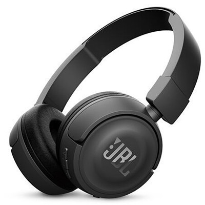 JBL T450BT 无线蓝牙运动耳机 便携头戴式重低音HIFI音乐耳机 可折叠运动带耳麦通话耳机 黑色