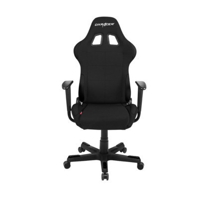 迪锐克斯(DXRacer) F01 黑色电脑椅电竞椅转椅家用人体工学赛车游戏椅子