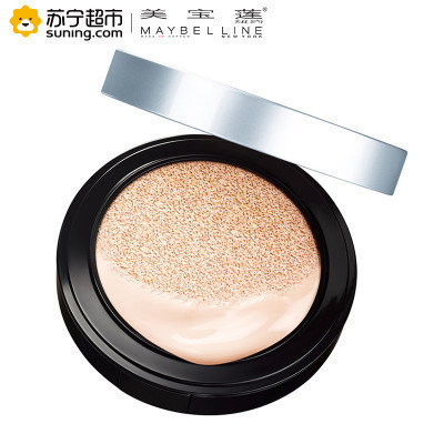 美宝莲(Maybelline)超然柔雾轻垫霜 01亮肤色 14g 遮瑕;定妆 BB霜