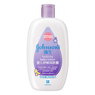 强生(Johnson) 婴儿舒眠润肤露200ml(温柔呵护 香甜入睡 细腻泡沫)