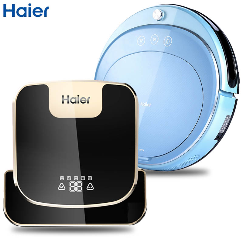 海尔 (Haier)月光宝盒扫拖组合J3500 WIFI智控 超薄 自动清扫 0.4升尘盒 自动回充 扫地机拖地机