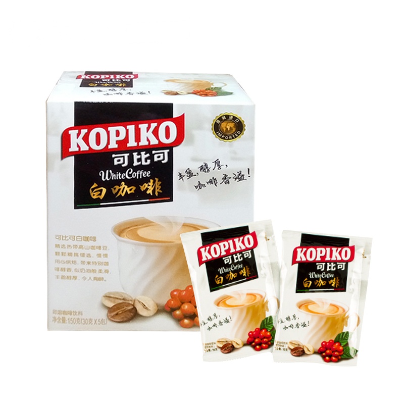 KOPIKO 可比可白咖啡5杯(5入)150g印尼进口速溶咖啡