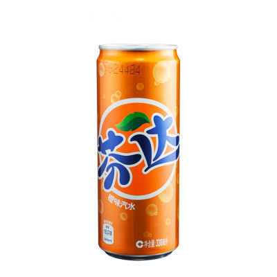 芬达(Fanta) 橙味摩登罐 330ml*24罐 整箱装 可口可乐荣誉出品