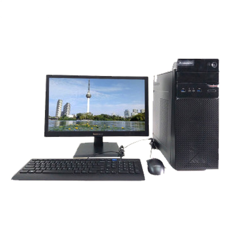联想(Lenovo)T4900D台式 电脑19.5英寸(I3-7100 4G 500G 集显 Win10 黑色)