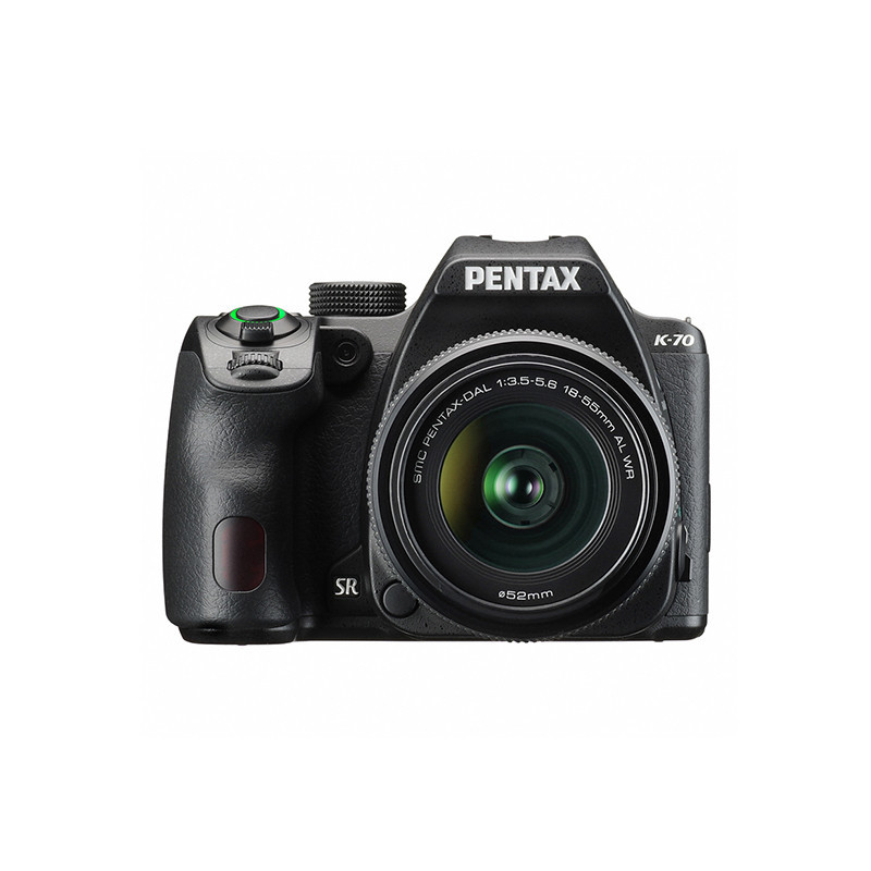 宾得(PENTAX) 数码单反相机 K-70/K70 DAL18-55WR 单镜头套装 黑色 2424万有效像素