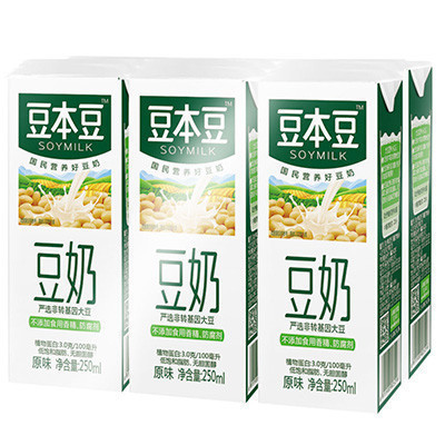 豆本豆原味豆奶250ml*6(新老包装随机发货)