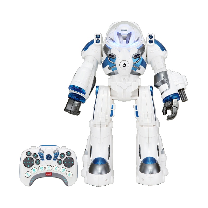 星辉(Rastar)儿童遥控智能大型机器人太空1号 儿童电动玩具男孩礼物76960白蓝