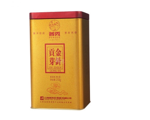 普秀 金针贡芽(普洱茶•熟茶)特级 罐装 散茶 150g/罐