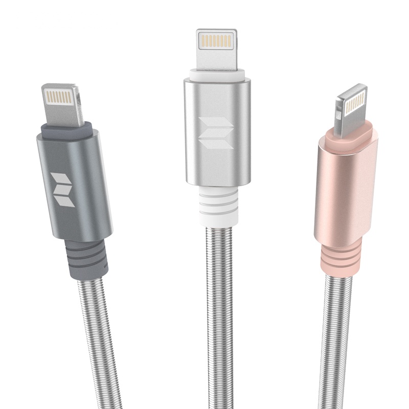 rockspace 金属弹簧苹果数据线 (Metal spring lightning cable)