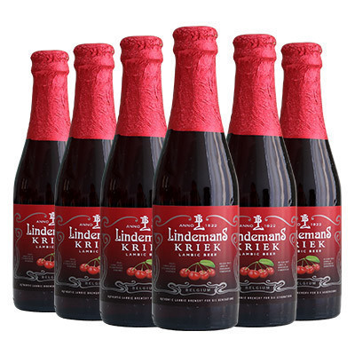 Lindemans 比利时进口 精酿啤酒 林德曼樱桃啤酒250ml*6瓶