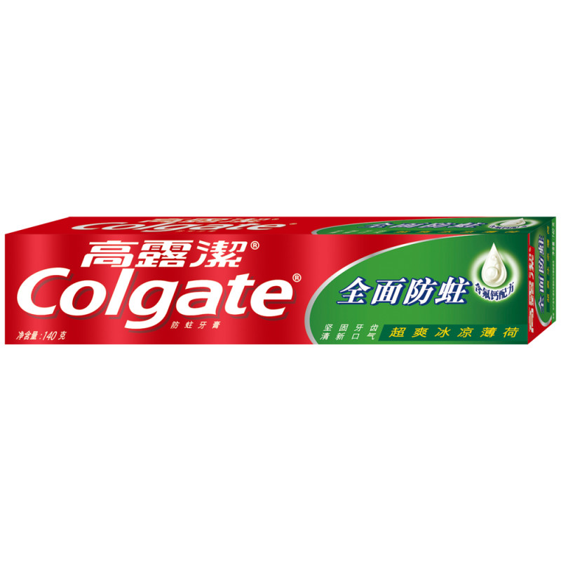 高露洁(Colgate) 全面防蛀冰凉薄荷 牙膏 140克(支)