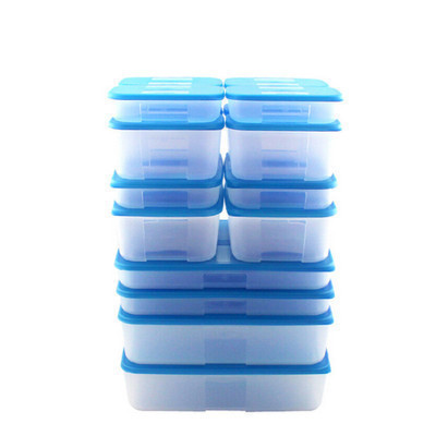 特百惠(Tupperware)冷冻16件套装保鲜盒 大容量塑料冰箱收纳冷冻盒冷藏盒 16件套