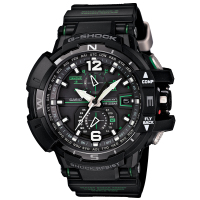 卡西欧(CASIO)手表 G-SHOCK系列黑金时尚太阳能电波男表 GW-A1100-1A3