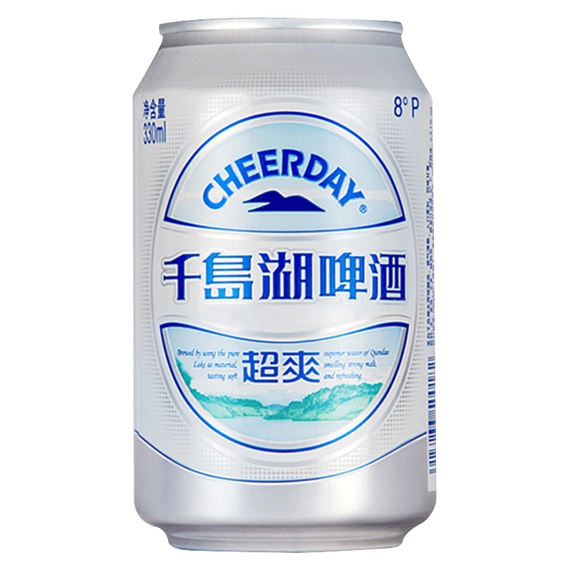 千岛湖啤酒8°P超爽啤酒330ml*6罐/提