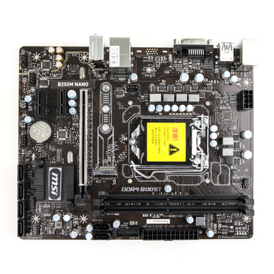 微星(MSI) B250M NANO台式机主板（INTEL平台/LGA 1151）