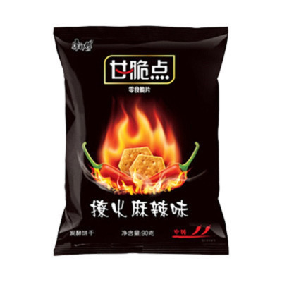 康师傅 甘脆点零食脆片 撩火麻辣味40G/包