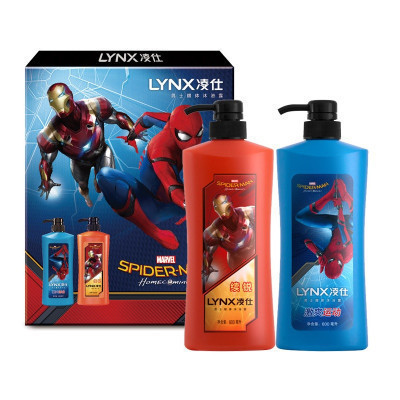 凌仕(Lynx)男士醒体沐浴露激爽运动600ml+续锐600ml(漫威版)[联合利华]