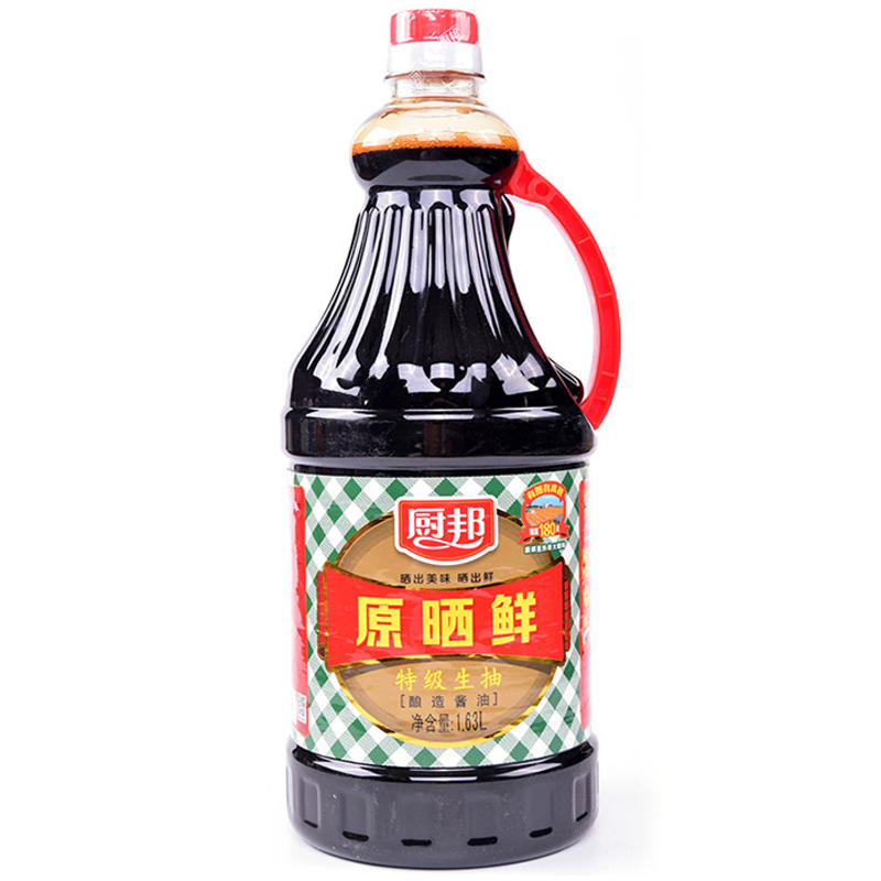 厨邦原晒鲜1.63L /桶装 调味品酱油生抽天然鲜非转基因黄豆酿造酱油