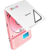 [赠布袋]纽曼CD-L100锂电版CD复读机粉色学生英语学习机随身听便携式插卡音箱mp3音响录音机支持U盘光盘TF播放器