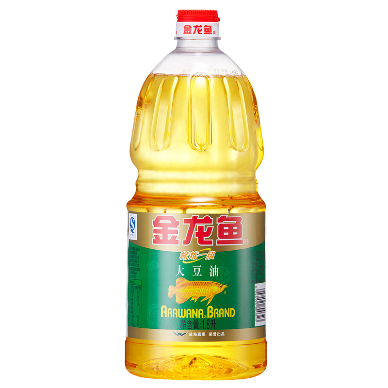 金龙鱼 大豆油精炼一级 1.8L*6桶