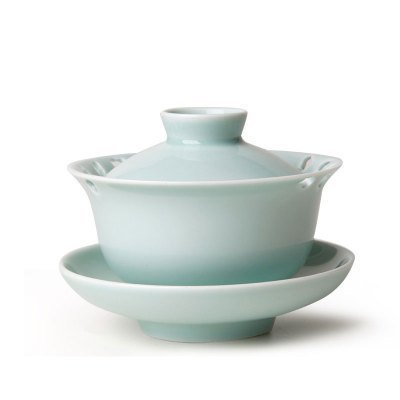 恒福(TEA MiLL)茶具 标准盖碗青瓷陶瓷 三才杯三才盖碗 釉色丰盈剔透造型端庄大方 否