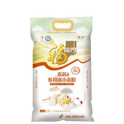 [苏宁超市]福临门麦芯多用途小麦粉5kg/袋 粮油 面粉 包子 馒头 面条用粉 中粮出品