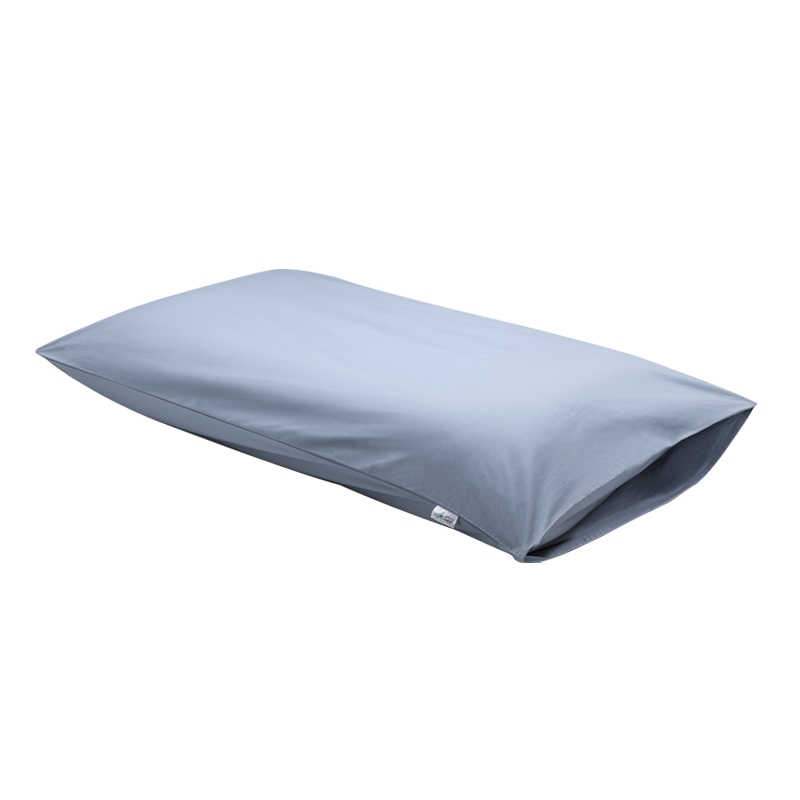 睡眠博士(AiSleep)枕套 四季通用全棉记忆枕枕套 单个装 蓝色 74*48cm