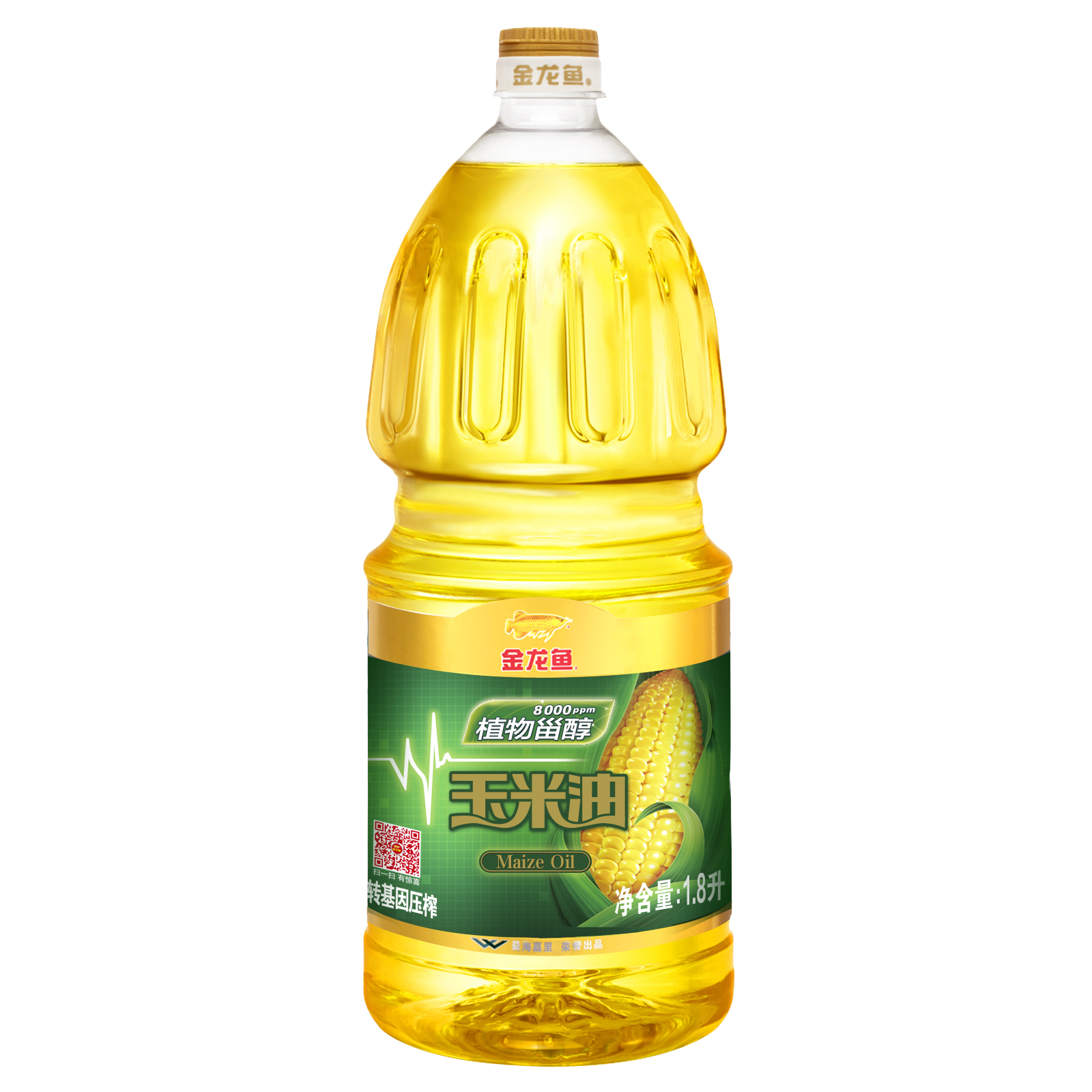 金龙鱼 植物甾醇玉米油 1.8L*6桶
