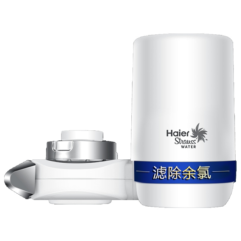 海尔(Haier)龙头净水器HSW-LJ03 黑陶滤芯除余氯 家用厨房过滤器 净水龙头