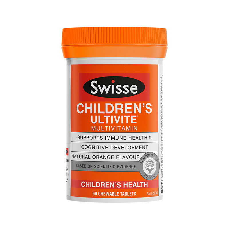 [补充每日所需营养]Swisse斯维诗 儿童复合维生素片60片/瓶 澳洲进口 保健品