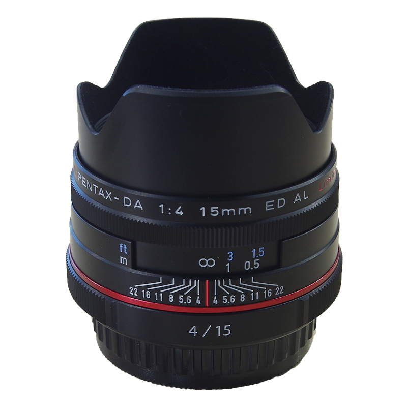 宾得(PENTAX)单反相机镜头 定焦镜头 宾得卡口 HDDA15mmF4黑色镜头