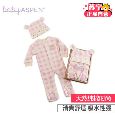 babyaspen 羊毛经典格子睡衣套装 0-6个月