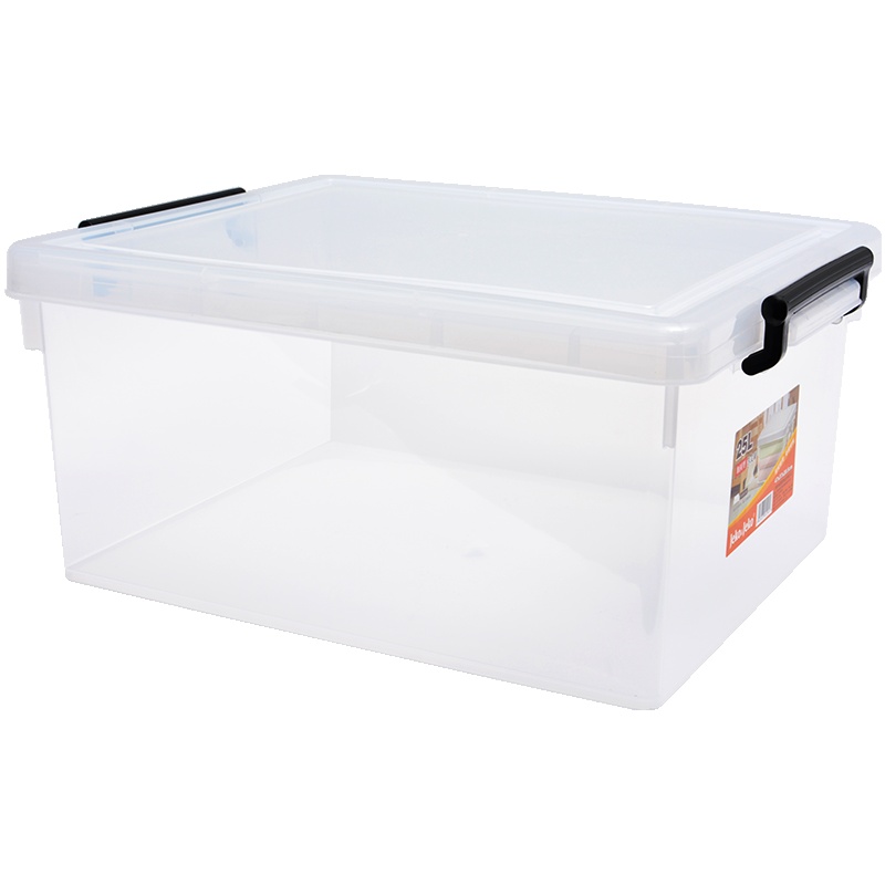 JEKO&JEKO 塑料加固加厚透明整理箱25L儿童衣服收纳箱玩具零食收纳盒卡式储物箱 SWB-5290