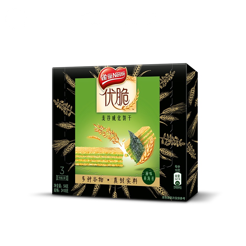 雀巢(Nestle) 饼干 滋味海苔味54g(麦谷威化饼干)