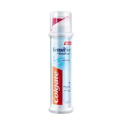 高露洁(Colgate)真空按压式牙膏 高效泡沫抗敏(直立式)100ml 波兰进口