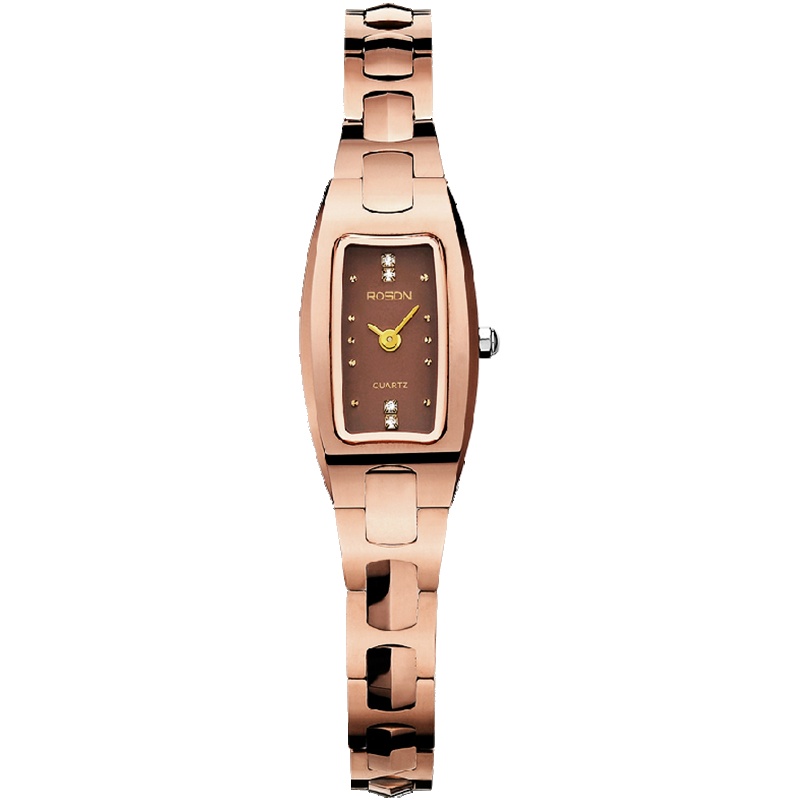 劳士顿(ROSDN)手链钨钢女表防水防划石英表正品时尚女士手表