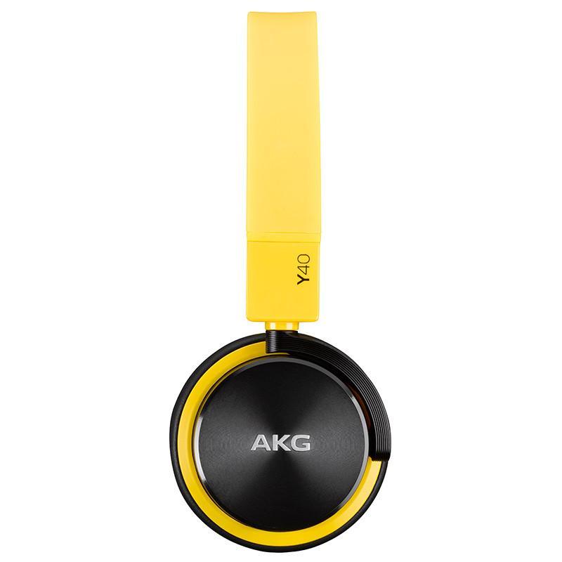 AKG/爱科技 Y40 耳机头戴式HIFI耳机耳麦线控 黄色