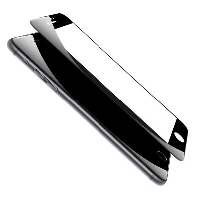 倍思(Baseus)苹果7/8 Plus钢化玻璃贴膜iPhone8P/7P PET软边3D弧形膜0.23mm苹果钢化膜
