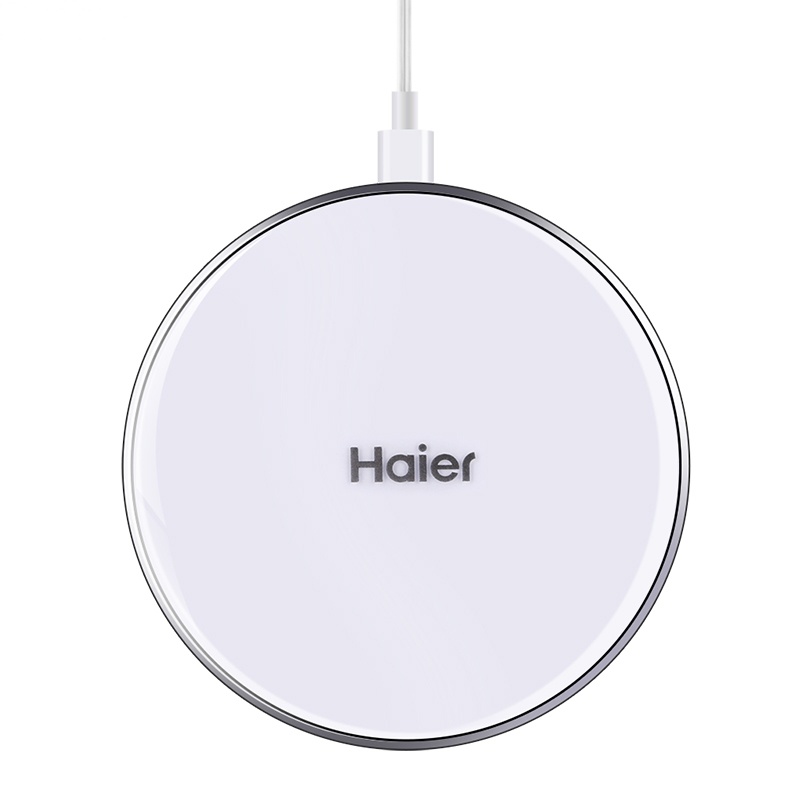 海尔(haier)无线充电器WCT-721W 即放即充 方便自由 携带方便 智能唤醒 标准版 白色