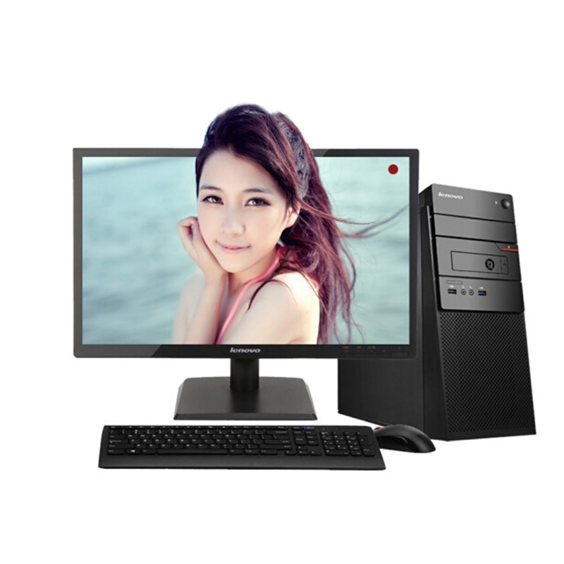 联想(Lenovo)扬天商用A6213f台式电脑+20.7WLED(I3-6100 8G 1T 2G独DVD WIFI)