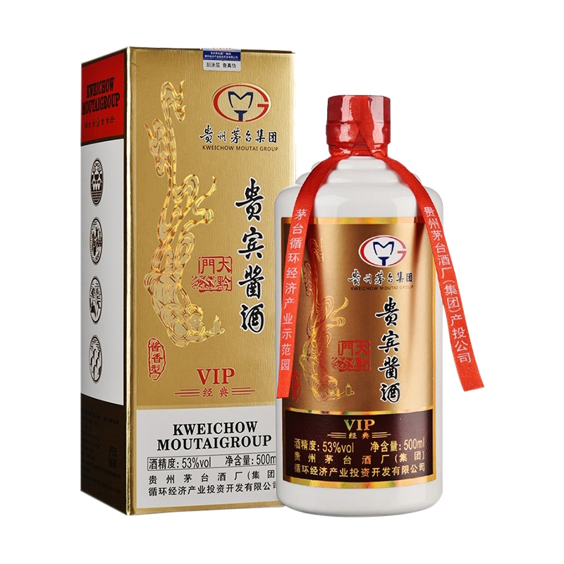 茅台 大黔门 贵宾酱酒VIP经典 酱香型 53度 500ml/盒