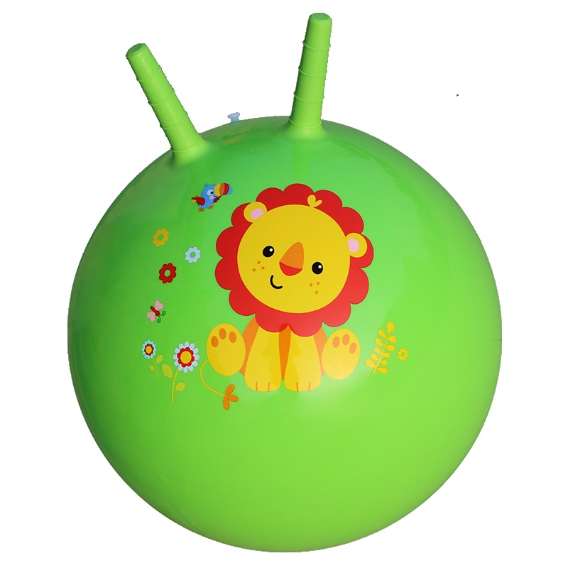 费雪(Fisher Price)玩具 儿童玩具球 宝宝跳跳球羊角球45cm(绿色 赠充气脚泵)