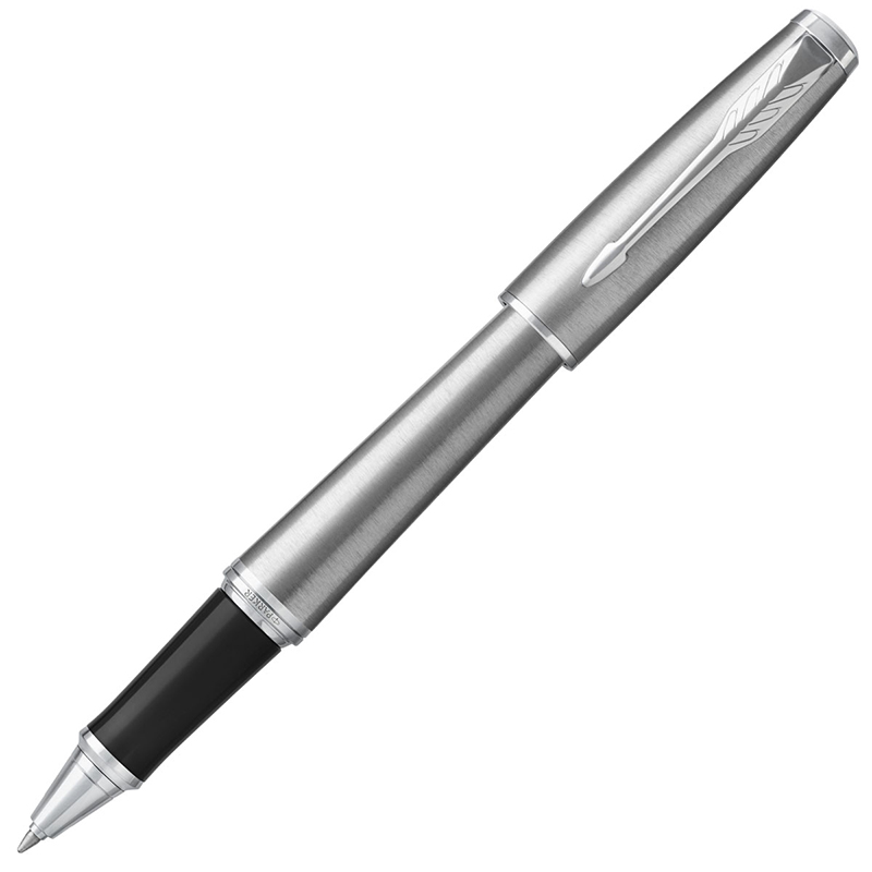 派克PARKER 签字笔 都市金属银白夹宝珠笔 学生商务办公文具用品日常书写0.7mm宝珠笔芯