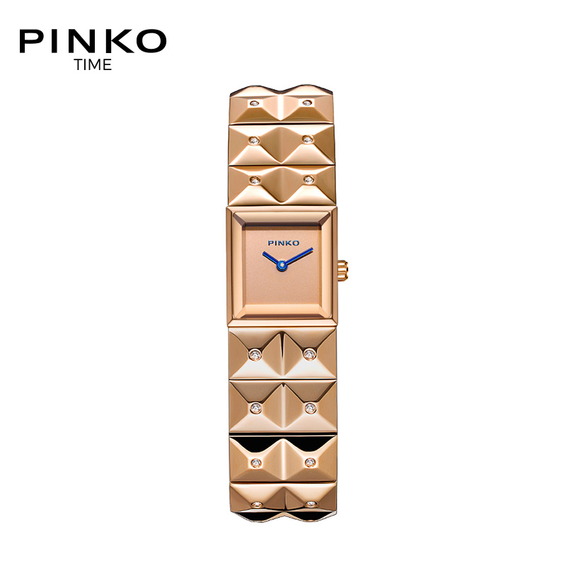 欧美品牌意大利进口Pinko简约时尚石英女表Cherimola系列玫瑰金钢带