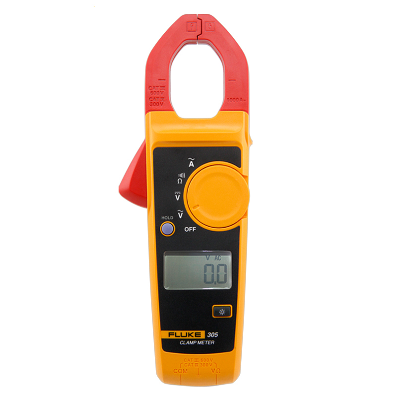 FLUKE F305交流钳形表1000A钳形万用表电流表