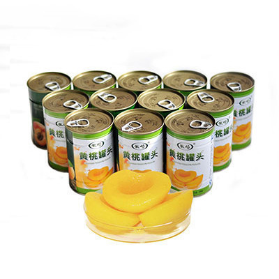 有滋有味 徽砀黄桃罐头425克*12罐家庭装 安徽砀山特产源 源自大然的馈赠！