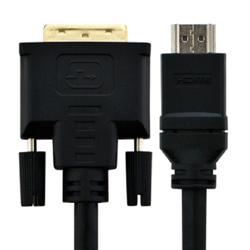 酷比客(L-CUBIC) 黑色 1.5M DVI转HDMI 转接线 LCCPECDVI2HDMI-1.5M (根)