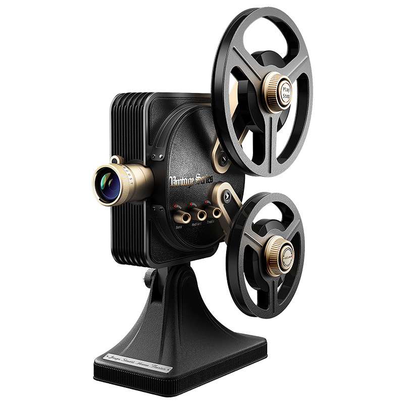 坚果(JmGO) 1895 复古电影机 家用投影仪 电视机 1200ANSI 百寸影院1080P