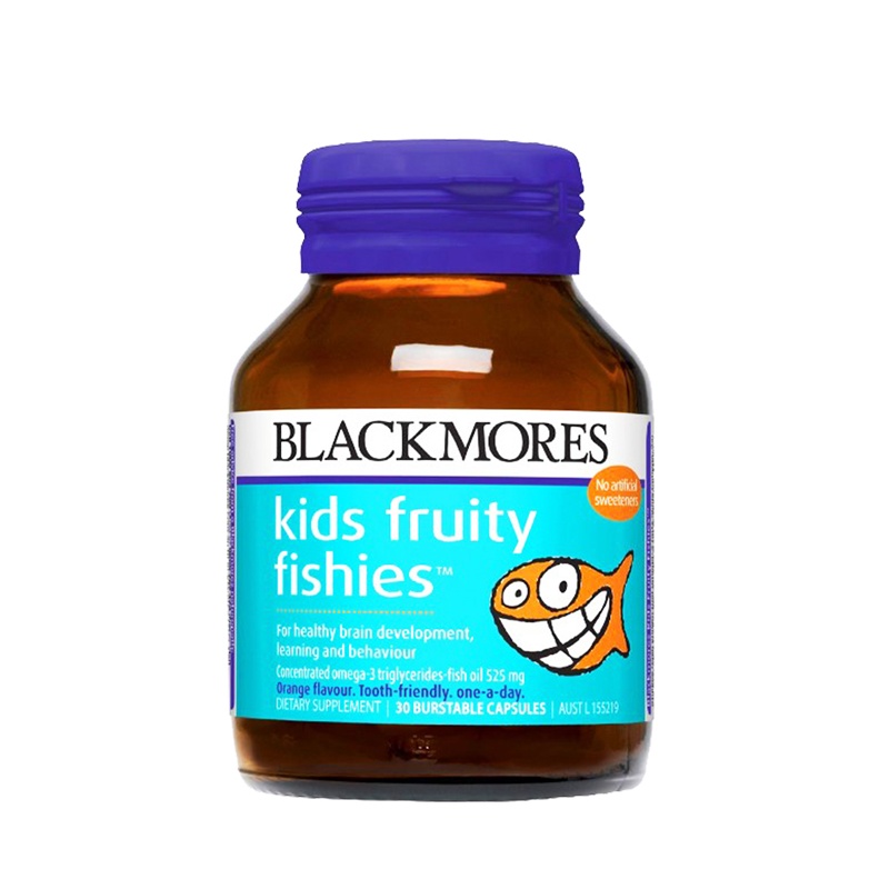 [促进儿童大脑发育]BLACKMORES 澳佳宝 儿童果味鱼油 30粒/瓶 澳洲进口 深海鱼油 36克